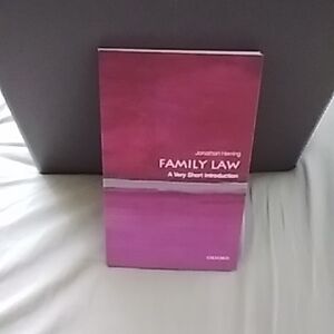 Oxford Family Law Book in Rich Pink